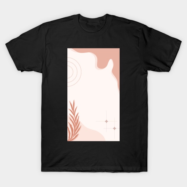 Elegance in Geometry: Aesthetic Abstract Watercolors T-Shirt by Noma-Design